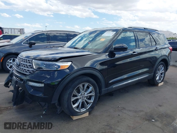 2022 Ford Explorer Limited with VIN 1FMSK7FH5NGA89311, listed as a IAAI auction lot 42020772 with 50,003 mi miles. Bid and sale history available at carsss.com. Image 2.