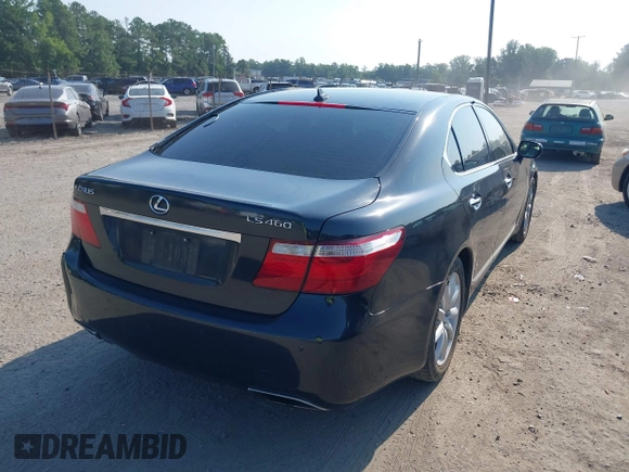 2007 Lexus LS 460 with VIN JTHBL46F975051429, listed as a IAAI auction lot 42609494 with 229,424 mi miles and . Bid and sale history available at DreamBid. Image 4.