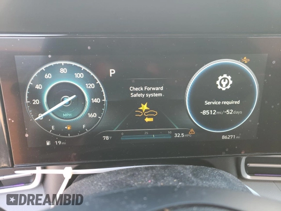 2021 Hyundai Elantra Limited with VIN 5NPLP4AG5MH032334, listed as a Copart auction lot 46833475 with 86,271 mi miles and Salvage Title. Bid and sale history available at DreamBid. Image 9.