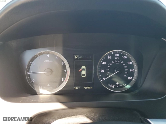 2016 Hyundai Sonata 2.4L Sport with VIN 5NPE34AFXGH397320, listed as a Copart auction lot 73363324 with 75,045 mi miles and Salvage Title. Bid and sale history available at carsss.com. Image 9.