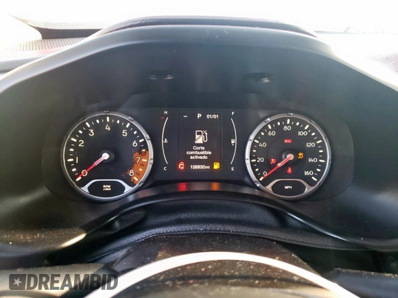2015 Jeep Renegade Latitude with VIN ZACCJABT9FPB37819, listed as a Copart auction lot 52255935 with 136,830 mi miles and Salvage Title. Bid and sale history available at DreamBid. Image 9.