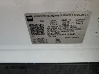 2023 Chevrolet Blazer LT с VIN 3GNKBJRS8PS193165, выставлен на аукционе Copart как лот 53082375 с пробегом 49 011 миль миль и Чистый • Clean title. История ставок и продаж доступна на DreamBid. Изображение 13.
