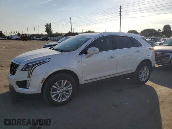 2022 Cadillac XT5 FWD Luxury z VIN 1GYKNAR49NZ118633, wystawiony jako Copart lot #43274175 z przebiegiem 46 946 mil mil oraz Szkoda całkowita • Salvage title. Historia ofert i sprzedaży dostępna na DreamBid. Obrazek 1.