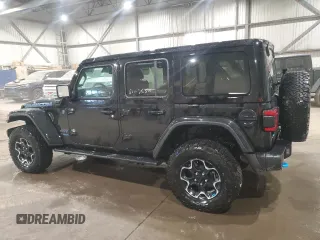 2022 Jeep Wrangler Unlimited Rubicon with VIN 1C4JJXR68NW259728, listed as a Copart auction lot 54884685 with 87,262 mi miles and Clean title. Bid and sale history available at DreamBid. Image 2.