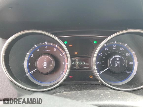 2011 Hyundai Sonata GLS z VIN 5NPEB4AC2BH116192, wystawiony jako Copart lot #60026665 z przebiegiem 117 175 mil mil oraz Szkoda całkowita • Salvage title. Historia ofert i sprzedaży dostępna na DreamBid. Obrazek 9.