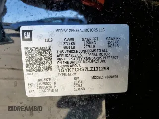 2020 Cadillac XT6 FWD Premium Luxury z VIN 1GYKPCRS7LZ131298, wystawiony jako Copart lot #50196605 z przebiegiem 63 320 mil mil oraz Czysty tytuł • Clean title. Historia ofert i sprzedaży dostępna na DreamBid. Obrazek 13.