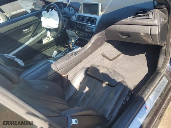 2012 BMW 6 Series 650i xDrive with VIN WBALX5C57CC893877, listed as a Copart auction lot 47870205 with 66,788 mi miles and Salvage Title. Bid and sale history available at carsss.com. Image 8.