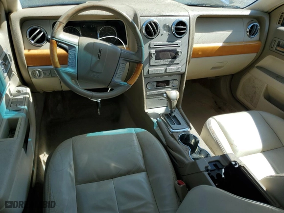 2007 Lincoln MKZ with VIN 3LNHM26T17R627185, listed as a Copart auction lot 49986005 with 102,061 mi miles and Salvage Title. Bid and sale history available at carsss.com. Image 8.
