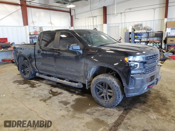 2020 Chevrolet Silverado 1500 LT Trail Boss with VIN 1GCPYFEL6LZ308318, listed as a Copart auction lot 45527615 with 45,415 mi miles and Salvage Title. Bid and sale history available at carsss.com. Image 4.