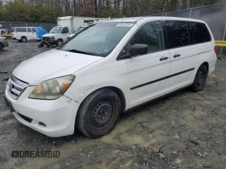 2008 Honda Odyssey LX with VIN 5FNRL38258B108357, listed as a Copart auction lot 43542245 with 214,319 mi miles and Non Repairable. Bid and sale history available at carsss.com. Image 1.