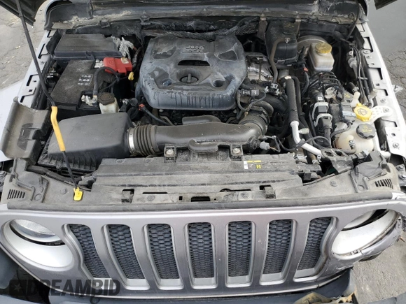 2020 Jeep Wrangler Unlimited Sahara with VIN 1C4HJXENXLW230207, listed as a Copart auction lot 80562424 with 0 mi miles and Salvage Title. Bid and sale history available at carsss.com. Image 12.