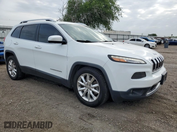 2015 Jeep Cherokee Limited with VIN 1C4PJLDS2FW701864, listed as a Copart auction lot 53793775 with 109,198 mi miles and Salvage Title. Bid and sale history available at DreamBid. Image 4.