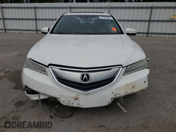 2015 Acura TLX V6 Advance with VIN 19UUB2F74FA000180, listed as a Copart auction lot 47987665 with 171,767 mi miles and Salvage Title. Bid and sale history available at carsss.com. Image 5.