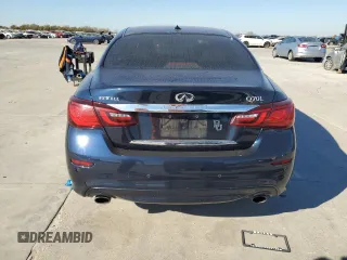 2018 Infiniti Q70 Luxe with VIN JN1BY1PP1JM330463, listed as a Copart auction lot 82692854 with 66,300 mi miles and Salvage title. Bid and sale history available at DreamBid. Image 6.