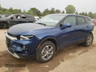 2023 Chevrolet Blazer LT z VIN 3GNKBHR4XPS101368, wystawiony jako Copart lot #58520625 z przebiegiem 22 155 mil mil oraz Szkoda całkowita • Salvage title. Historia ofert i sprzedaży dostępna na DreamBid. Obrazek 1.