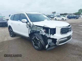 2024 Kia Telluride S with VIN 5XYP64GC2RG515044, listed as a IAAI auction lot 42345367 with 7,981 mi miles and . Bid and sale history available at DreamBid. Image 6.
