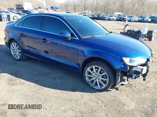 2015 Audi A3 2.0T Premium Plus with VIN WAUEFGFF2F1036412, listed as a IAAI auction lot 41829206 with 46,668 mi miles. Bid and sale history available at carsss.com. Image 1.