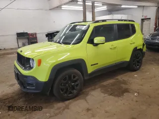 2018 Jeep Renegade Latitude z VIN ZACCJBBB2JPH98209, wystawiony jako Copart lot #57783455 z przebiegiem 121 130 mil mil oraz Szkoda całkowita • Salvage title. Historia ofert i sprzedaży dostępna na DreamBid. Obrazek 1.