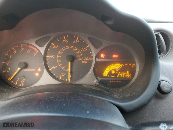 2000 Toyota Celica GTS with VIN JTDDY32T6Y0003113, listed as a Copart auction lot 48805555 with 203,495 mi miles and Salvage Title. Bid and sale history available at carsss.com. Image 9.