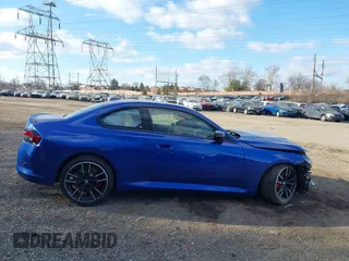 2025 BMW 2 Series M240i xDrive with VIN 3MW53CM08S8E91934, listed as a IAAI auction lot 41315308 with 1 mi miles. Bid and sale history available at carsss.com. Image 12.