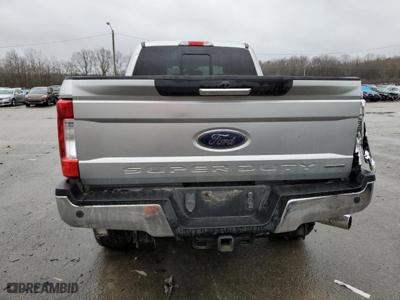 2017 Ford Super Duty F-250 SRW Lariat with VIN 1FT7W2B61HEC75630, listed as a Copart auction lot 84847474 with 151,634 mi miles and Salvage Title. Bid and sale history available at carsss.com. Image 6.