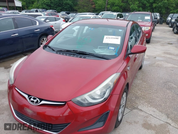 2016 Hyundai Elantra SE with VIN 5NPDH4AE7GH794343, listed as a IAAI auction lot 42119100 with 141,061 mi miles and . Bid and sale history available at DreamBid. Image 6.