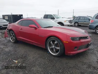 2015 Chevrolet Camaro LT z VIN 2G1FF1E33F9192586, wystawiony jako IAAI lot #41606073 z przebiegiem 120 482 mil mil oraz . Historia ofert i sprzedaży dostępna na DreamBid. Obrazek 1.