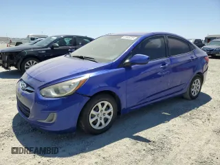 2014 Hyundai Accent GLS with VIN KMHCT4AE7EU704357, listed as a Copart auction lot 61445225 with 104,709 mi miles and Salvage title. Bid and sale history available at DreamBid. Image 1.