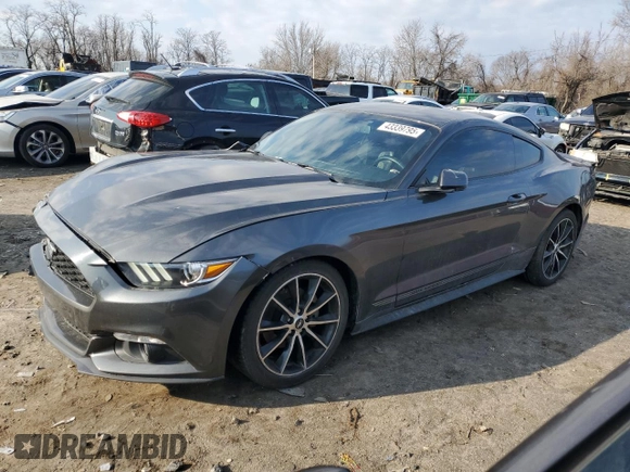2017 Ford Mustang EcoBoost with VIN 1FA6P8TH0H5329775, listed as a Copart auction lot 43339795 with 60,206 mi miles and Salvage title. Bid and sale history available at DreamBid. Image 1.