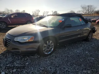 2005 Chrysler Sebring Limited with VIN 1C3EL65R25N662006, listed as a Copart auction lot 48552255 with 125,728 mi miles and Salvage Title. Bid and sale history available at DreamBid. Image 1.