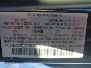 2016 Mazda CX-5 Touring with VIN JM3KE4CY7G0797190, listed as a Copart auction lot 45116385 with 0 mi miles and Salvage Title. Bid and sale history available at carsss.com. Image 14.