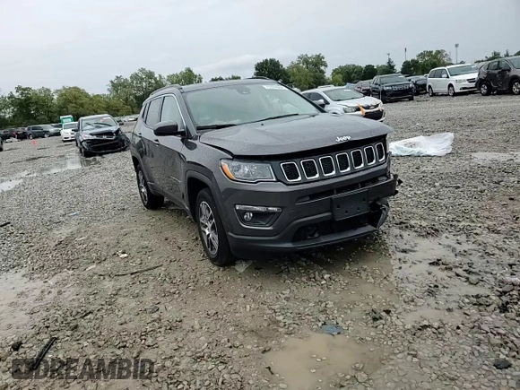 2020 Jeep Compass Latitude with VIN 3C4NJDBB7LT234491, listed as a Copart auction lot 73374084 with 23,527 mi miles and Salvage Title. Bid and sale history available at DreamBid. Image 10.