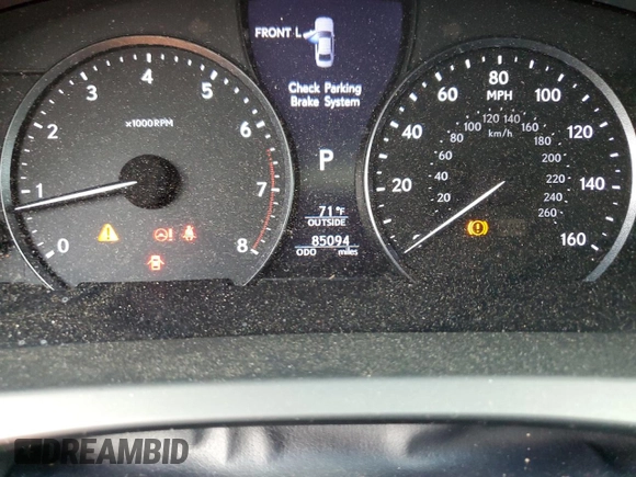 2013 Lexus LS 460 with VIN JTHCL5EF9D5018860, listed as a Copart auction lot 62862525 with 85,094 mi miles and Salvage title. Bid and sale history available at DreamBid. Image 9.