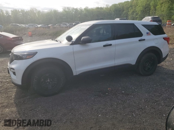 2023 Ford Police Interceptor Utility z VIN 1FM5K8AW2PNA09146, wystawiony jako Copart lot #54661945 z przebiegiem 30 981 mil mil oraz Czysty tytuł • Clean title. Historia ofert i sprzedaży dostępna na DreamBid. Obrazek 1.