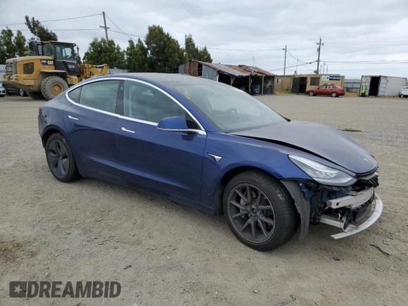 2020 Tesla Model 3 Long Range with VIN 5YJ3E1EB3LF635752, listed as a Copart auction lot 54173955 with Not Provided miles and Salvage Title. Bid and sale history available at carsss.com. Image 4.