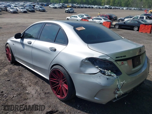 2017 Mercedes-Benz C 43 AMG with VIN 55SWF6EB3HU185498, listed as a IAAI auction lot 41989123 with 92,981 mi miles and . Bid and sale history available at DreamBid. Image 3.