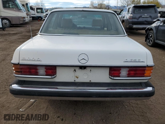 1980 Mercedes-Benz 300 with VIN 12313012165283, listed as a Copart auction lot 81507514 with 121,465 mi miles and Clean Title. Bid and sale history available at DreamBid. Image 6.