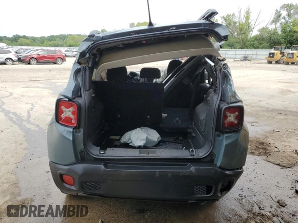 2018 Jeep Renegade Latitude with VIN ZACCJBBB6JPH56383, listed as a Copart auction lot 60690615 with Not provided miles and Non repairable. Bid and sale history available at DreamBid. Image 6.