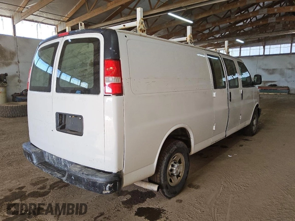 2017 Chevrolet Express Cargo Van with VIN 1GCWGBFG1H1324487, listed as a Copart auction lot 82925624 with 111,345 mi miles and Clean Title. Bid and sale history available at carsss.com. Image 3.