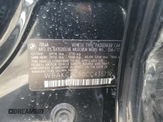 2012 BMW 7 Series 750Li xDrive с VIN WBAKC8C50CC435719, выставлен на аукционе Copart как лот 50041005 с пробегом 78 482 миль миль и Списание • Salvage title. История ставок и продаж доступна на DreamBid. Изображение 14.