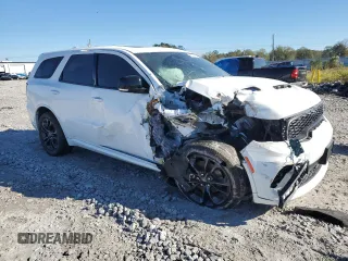 2022 Dodge Durango GT Plus with VIN 1C4RDHDG5NC199926, listed as a Copart auction lot 52198985 with 39,242 mi miles and Salvage Title. Bid and sale history available at DreamBid. Image 4.