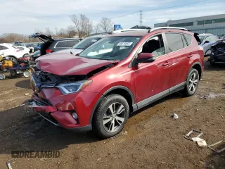 2018 Toyota RAV4 XLE with VIN 2T3RFREV0JW725903, listed as a Copart auction lot 48519955 with 55,056 mi miles and Salvage Title. Bid and sale history available at carsss.com. Image 1.