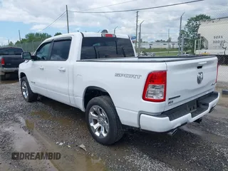 2023 Ram 1500 Big Horn with VIN 1C6SRFFT7PN704929, listed as a IAAI auction lot 42534420 with 2,560 mi miles and . Bid and sale history available at DreamBid. Image 3.