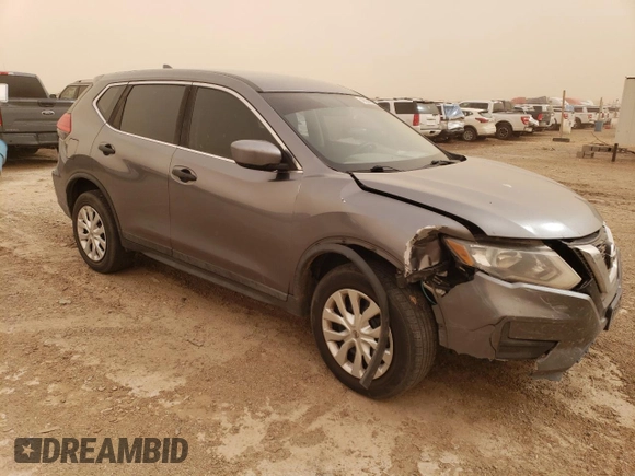 2017 Nissan Rogue S with VIN KNMAT2MV1HP547083, listed as a Copart auction lot 48884655 with 118,387 mi miles and Salvage Title. Bid and sale history available at carsss.com. Image 4.