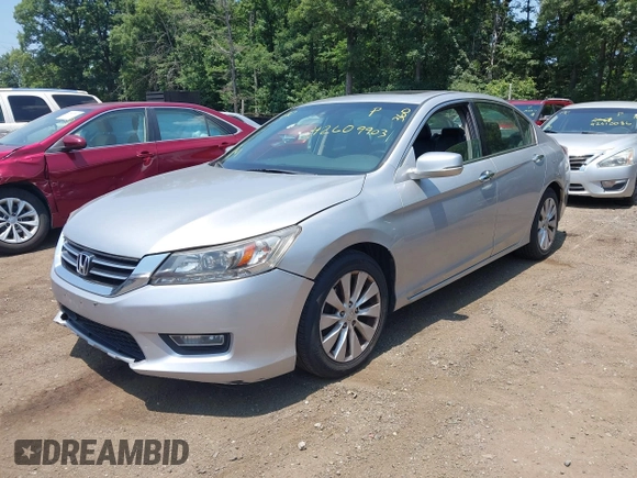 2013 Honda Accord Touring with VIN 1HGCR3F95DA041302, listed as a IAAI auction lot 42609903 with 247,116 mi miles and . Bid and sale history available at DreamBid. Image 2.