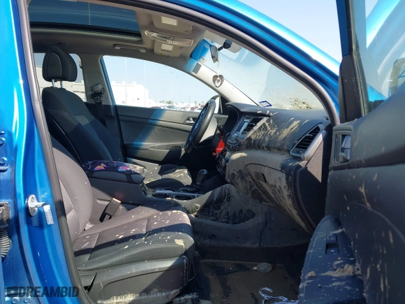 2017 Hyundai Tucson Value with VIN KM8J33A2XHU467861, listed as a IAAI auction lot 41684522 with 96,841 mi miles. Bid and sale history available at carsss.com. Image 5.