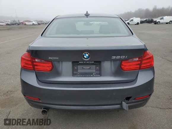 2015 BMW 3 Series 320i xDrive with VIN WBA3C3C57FP664516, listed as a Copart auction lot 50947495 with 46,686 mi miles and Salvage Title. Bid and sale history available at carsss.com. Image 6.