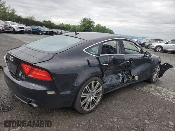 2014 Audi A7 Premium Plus with VIN WAUWGAFC4EN156501, listed as a Copart auction lot 58092255 with Not provided miles and Salvage title. Bid and sale history available at DreamBid. Image 3.
