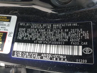 2015 Toyota Camry XLE z VIN 4T1BF1FK3FU089923, wystawiony jako IAAI lot #42285166 z przebiegiem 109 631 mil mil oraz . Historia ofert i sprzedaży dostępna na DreamBid. Obrazek 9.