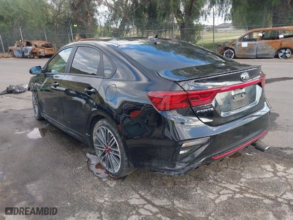 2021 Kia Forte GT with VIN 3KPF44AC9ME369516, listed as a IAAI auction lot 41690655 with 65,149 mi miles. Bid and sale history available at carsss.com. Image 3.